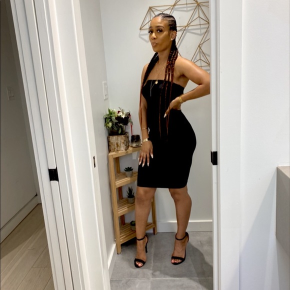 Two Piece All Black Dress - Picture 5 of 6